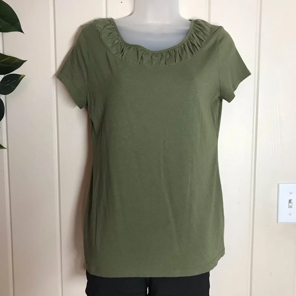 Ladies Cato Olive Green Blouse 
Size Small 4 - 6 
60% Cotton 40% Modal
Stretch … - Picture 2 of 9